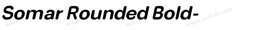 Somar Rounded Bold字体转换